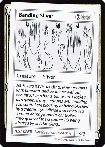 Banding Sliver (2021 Edition) [Mystery Booster Playtest Cards] - The Mythic Store | 24h Order Processing