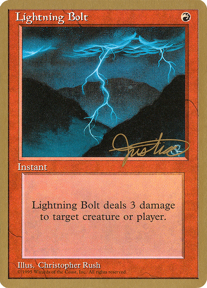 Lightning Bolt (Mark Justice) [Pro Tour Collector Set] - The Mythic Store | 24h Order Processing