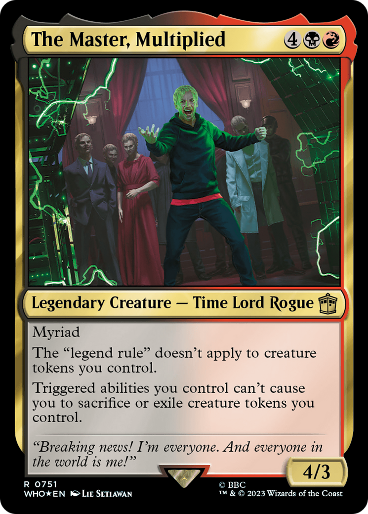 The Master, Multiplied (Surge Foil) [Doctor Who] - The Mythic Store | 24h Order Processing