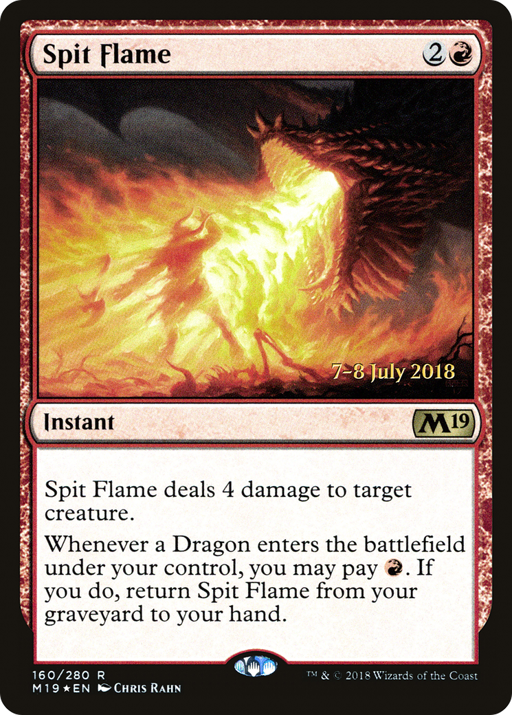 Spit Flame [Core Set 2019 Prerelease Promos] - The Mythic Store | 24h Order Processing