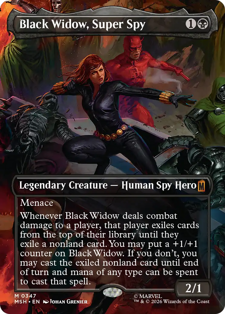 Black Widow, Super Spy (Borderless) (0347) [Marvel Super Heroes] - The Mythic Store | 24h Order Processing