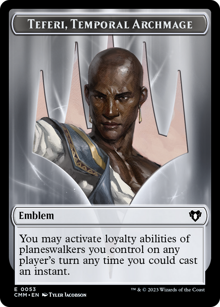 Teferi, Temporal Archmage Emblem [Commander Masters Tokens] - The Mythic Store | 24h Order Processing