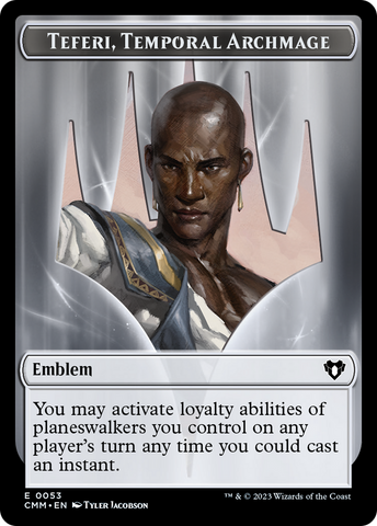 Teferi, Temporal Archmage Emblem [Commander Masters Tokens] - The Mythic Store | 24h Order Processing
