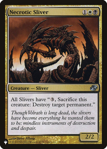 Necrotic Sliver [The List] - The Mythic Store | 24h Order Processing