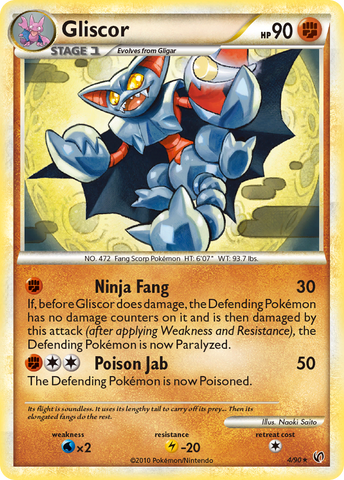 Gliscor (4/90) [HeartGold & SoulSilver: Undaunted] - The Mythic Store | 24h Order Processing