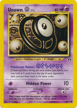 Unown [O] (69/75) [Neo Discovery Unlimited] - The Mythic Store | 24h Order Processing
