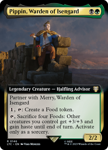 Pippin, Warden of Isengard (Extended Art) [The Lord of the Rings: Tales of Middle-Earth Commander] - The Mythic Store | 24h Order Processing