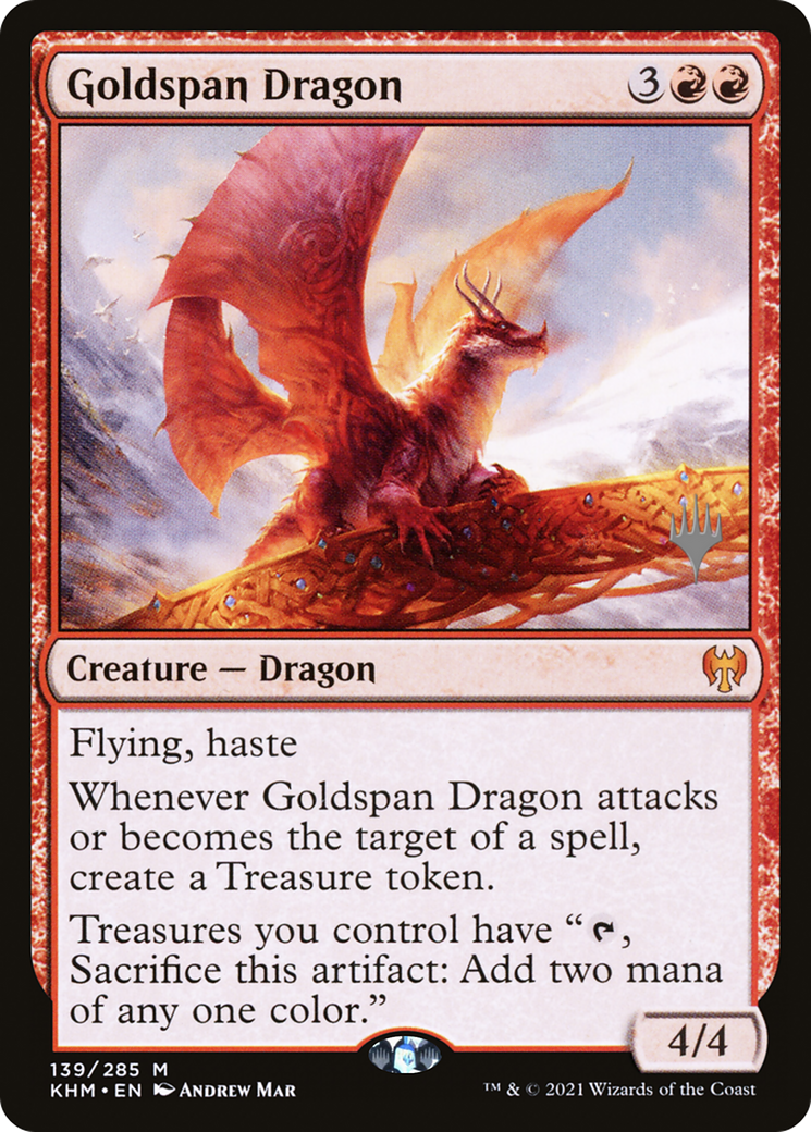 Goldspan Dragon (Promo Pack) [Kaldheim Promos] - The Mythic Store | 24h Order Processing