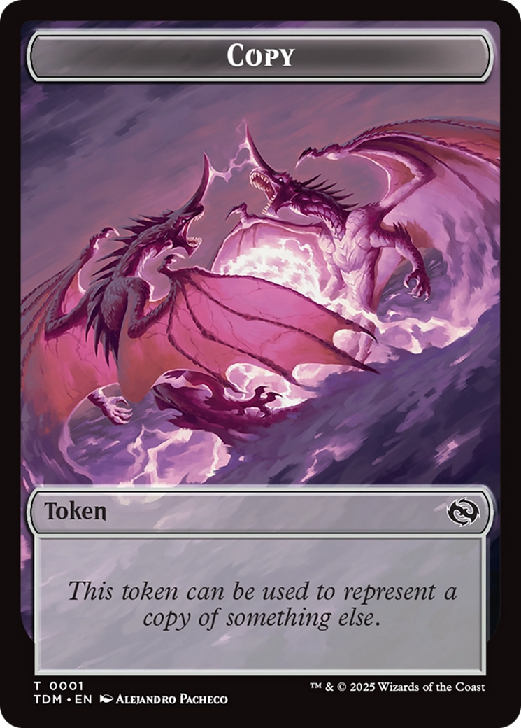 Karox Bladewing // Copy Double-Sided Token [Tarkir: Dragonstorm Commander Tokens] - The Mythic Store | 24h Order Processing
