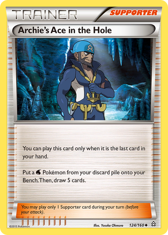 Archie's Ace in the Hole (124/160) [XY: Primal Clash] - The Mythic Store | 24h Order Processing