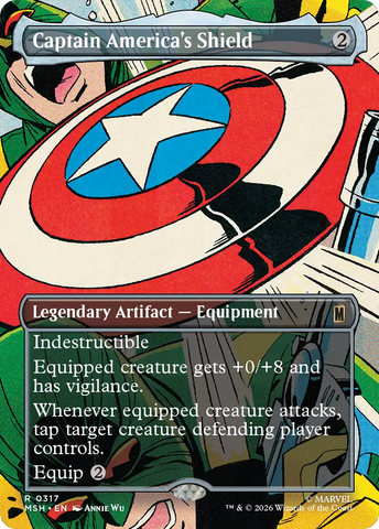 Captain America's Shield (Borderless) (0317) [Marvel Super Heroes] - The Mythic Store | 24h Order Processing