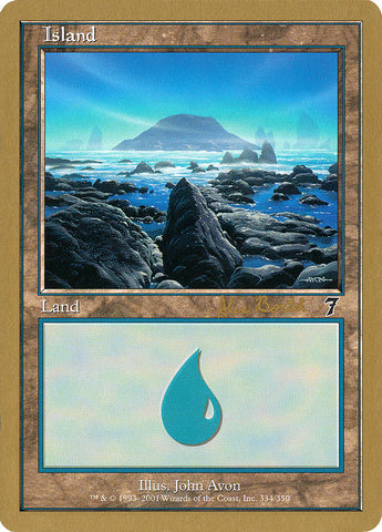 Island (ab334) (Alex Borteh) [World Championship Decks 2001] - The Mythic Store | 24h Order Processing