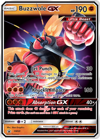 Buzzwole GX (SM69) [Sun & Moon: Black Star Promos] - The Mythic Store | 24h Order Processing