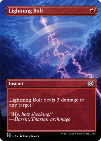 Lightning Bolt (Borderless Alternate Art) [Double Masters 2022] - The Mythic Store | 24h Order Processing