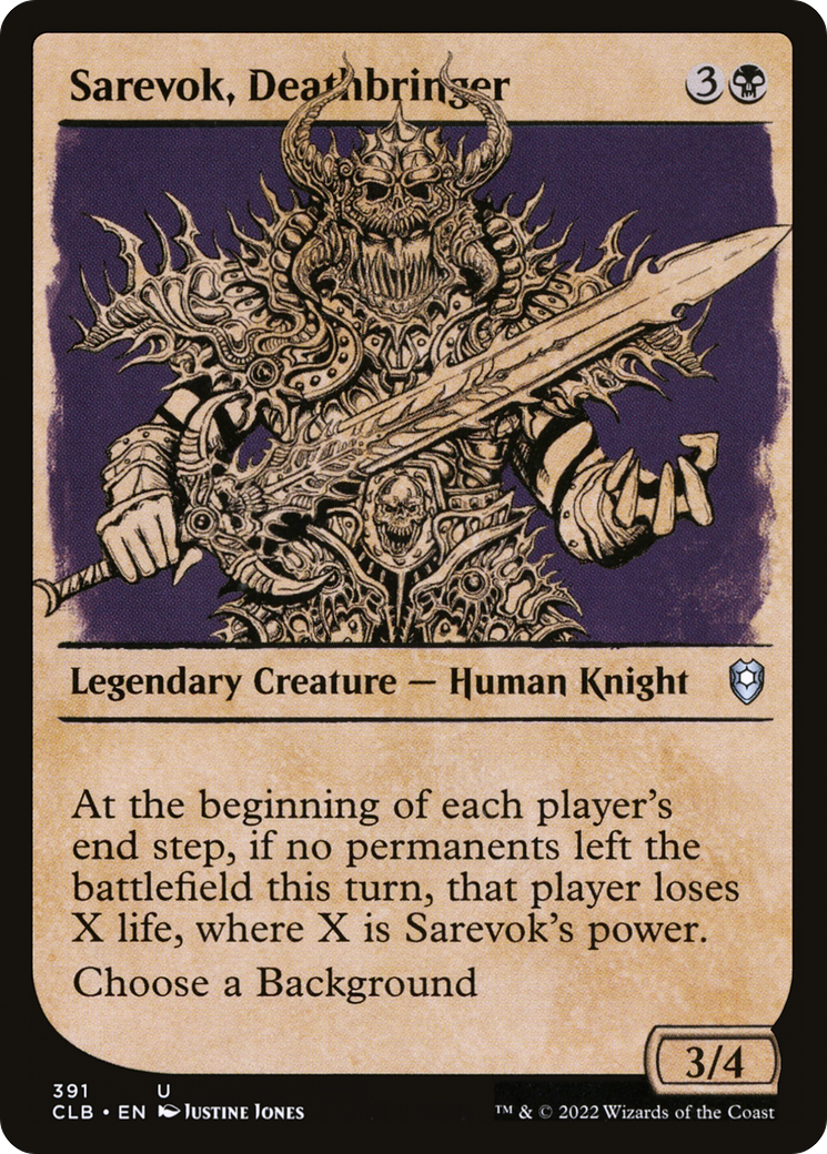 Sarevok, Deathbringer (Showcase) [Commander Legends: Battle for Baldur's Gate] - The Mythic Store | 24h Order Processing