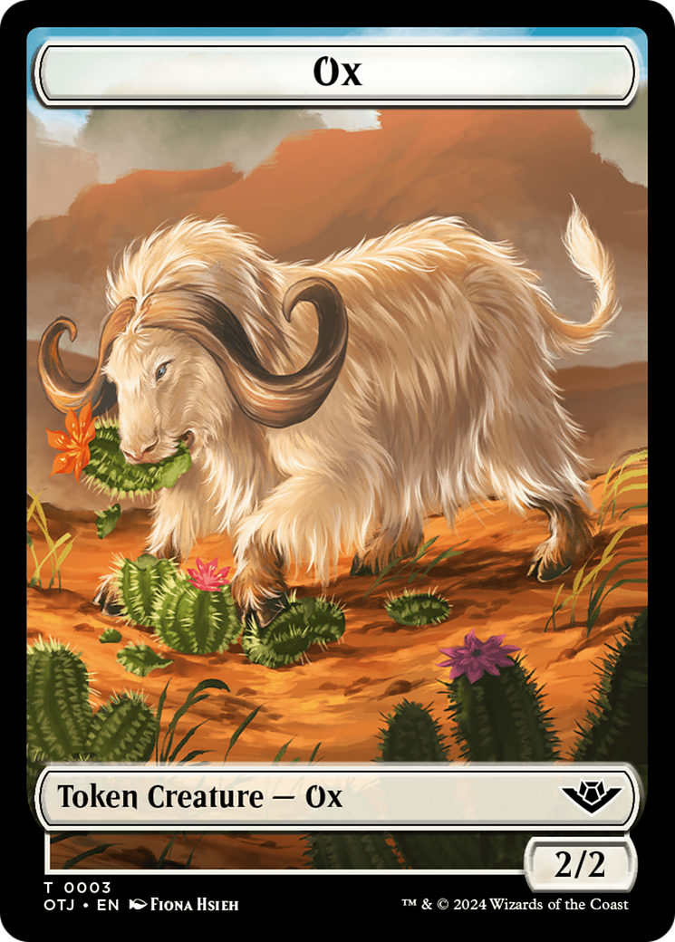 Ox // Plot Double-Sided Token [Outlaws of Thunder Junction Tokens] - The Mythic Store | 24h Order Processing