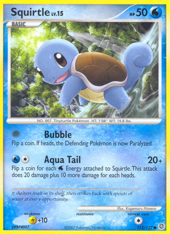 Squirtle (112/132) [Diamond & Pearl: Secret Wonders] - The Mythic Store | 24h Order Processing