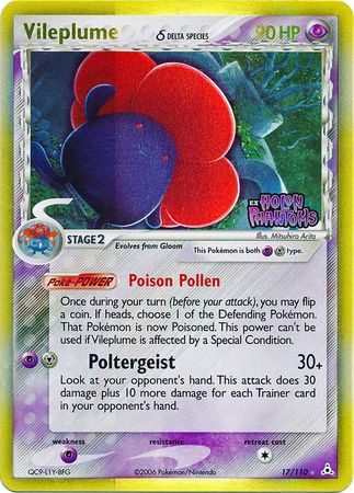 Vileplume (17/110) (Delta Species) (Stamped) [EX: Holon Phantoms] - The Mythic Store | 24h Order Processing