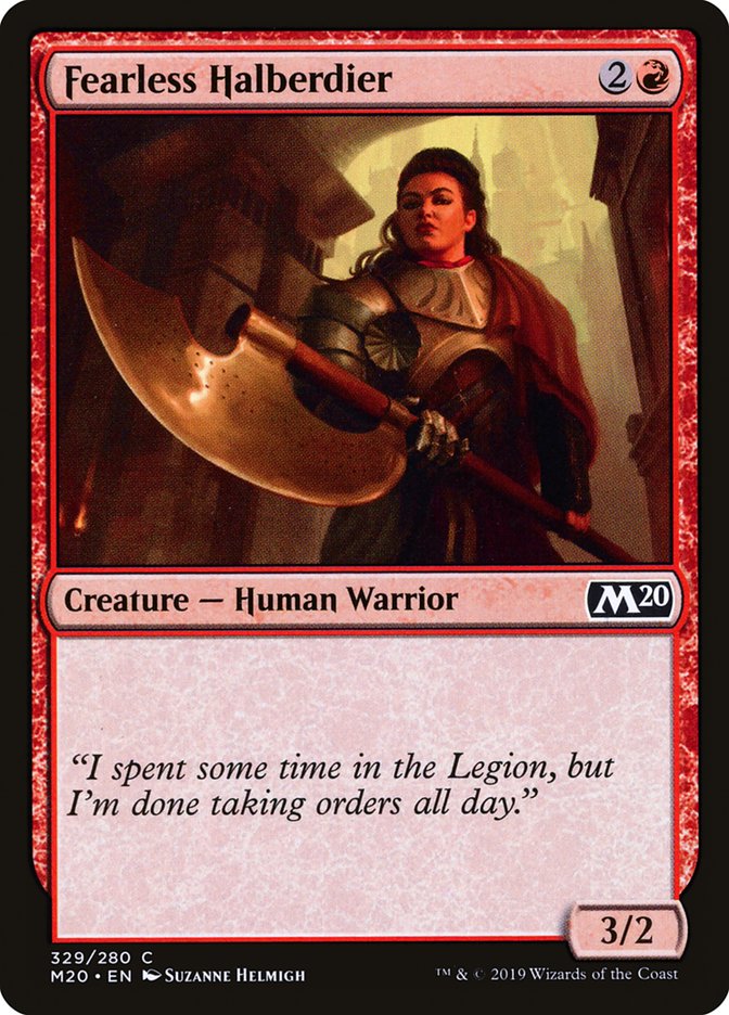 Fearless Halberdier [Core Set 2020] - The Mythic Store | 24h Order Processing