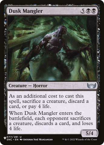 Dusk Mangler [The List] - The Mythic Store | 24h Order Processing