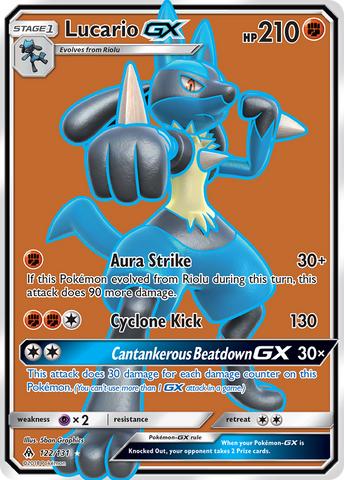 Lucario GX (122/131) [Sun & Moon: Forbidden Light] - The Mythic Store | 24h Order Processing