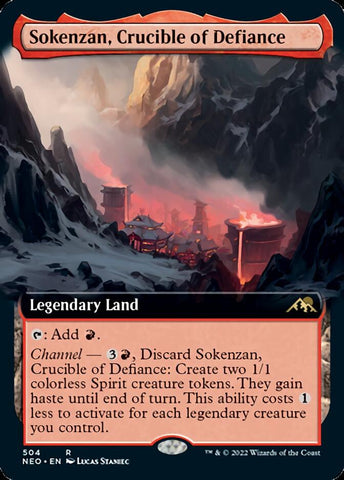 Sokenzan, Crucible of Defiance (Extended Art) [Kamigawa: Neon Dynasty] - The Mythic Store | 24h Order Processing