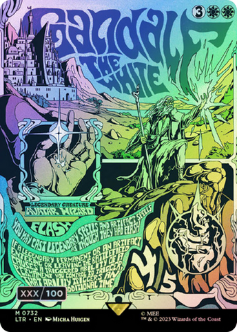 Gandalf the White (Borderless Poster) (Serialized) [The Lord of the Rings: Tales of Middle-Earth] - The Mythic Store | 24h Order Processing