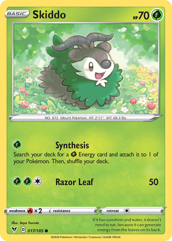 Skiddo (017/185) [Sword & Shield: Vivid Voltage] - The Mythic Store | 24h Order Processing