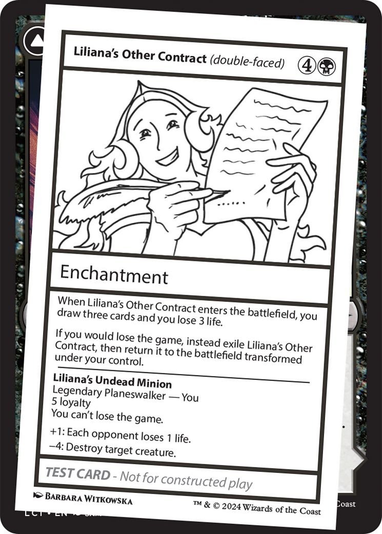 Liliana's Other Contract (double-faced) [Mystery Booster 2 Playtest Cards] - The Mythic Store | 24h Order Processing