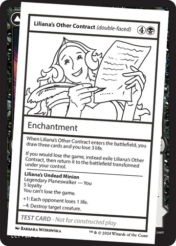 Liliana's Other Contract (double-faced) [Mystery Booster 2 Playtest Cards] - The Mythic Store | 24h Order Processing