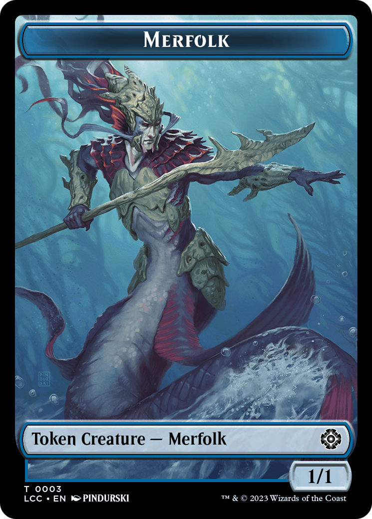 Frog Lizard // Merfolk (0003) Double-Sided Token [The Lost Caverns of Ixalan Commander Tokens] - The Mythic Store | 24h Order Processing