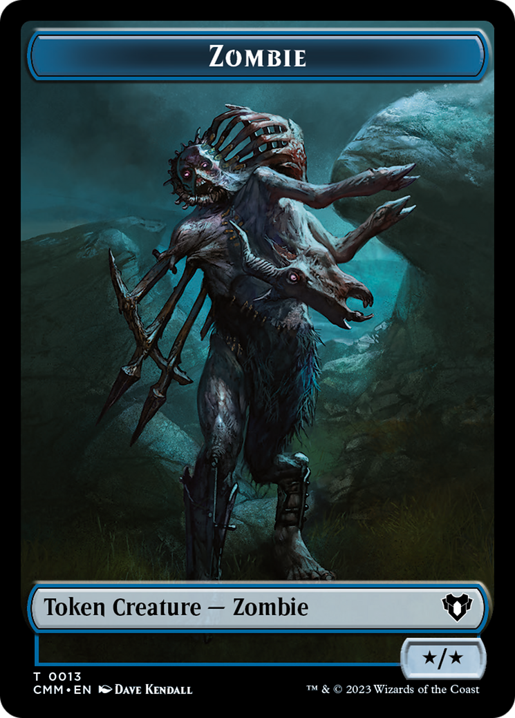Spirit (0039) // Zombie (0013) Double-Sided Token [Commander Masters Tokens] - The Mythic Store | 24h Order Processing
