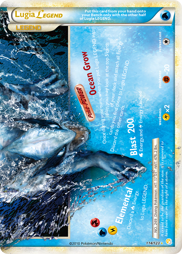 Lugia LEGEND (114/123) [HeartGold & SoulSilver: Base Set] - The Mythic Store | 24h Order Processing