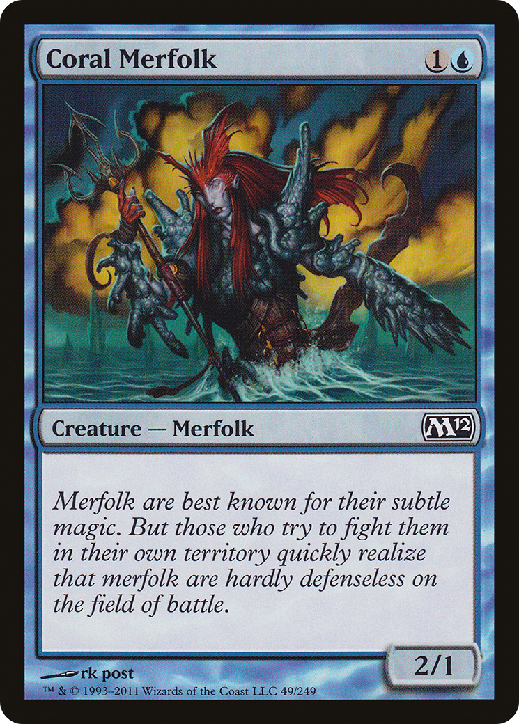 Coral Merfolk [Magic 2012] - The Mythic Store | 24h Order Processing