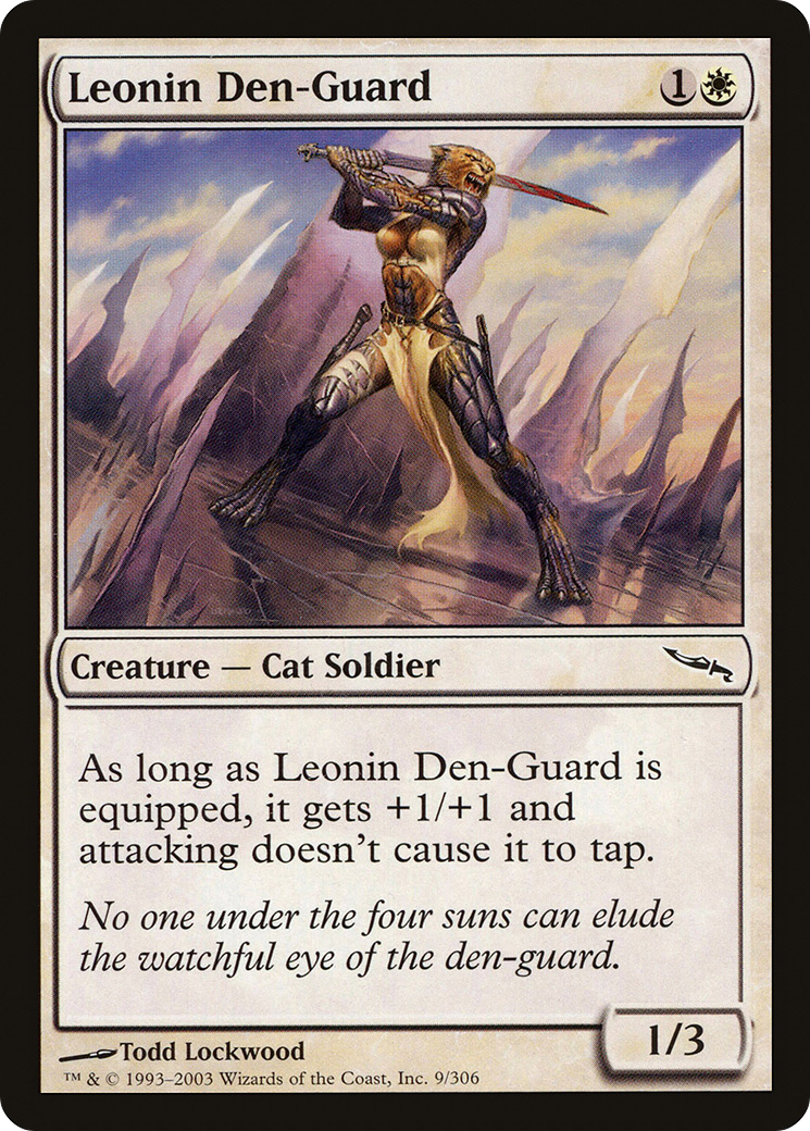Leonin Den-Guard [Mirrodin] - The Mythic Store | 24h Order Processing