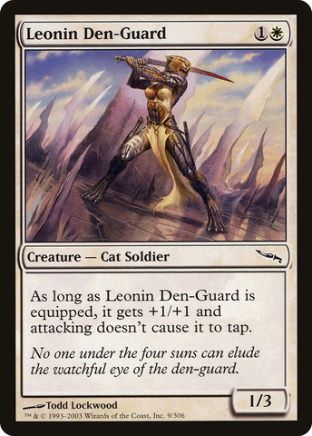 Leonin Den-Guard [Mirrodin] - The Mythic Store | 24h Order Processing