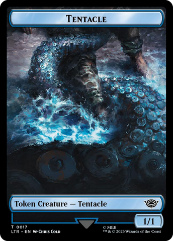 Tentacle // Food (0024) Double-Sided Token (Surge Foil) [The Lord of the Rings: Tales of Middle-Earth Tokens] - The Mythic Store | 24h Order Processing