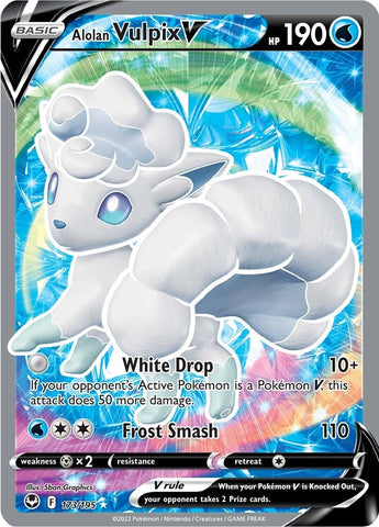 Alolan Vulpix V (173/195) [Sword & Shield: Silver Tempest] - The Mythic Store | 24h Order Processing