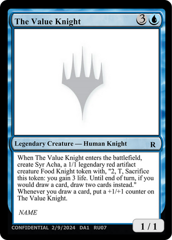 The Value Knight [Unknown Event] - The Mythic Store | 24h Order Processing
