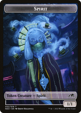 Spirit Token (002) [Kamigawa: Neon Dynasty Tokens] - The Mythic Store | 24h Order Processing