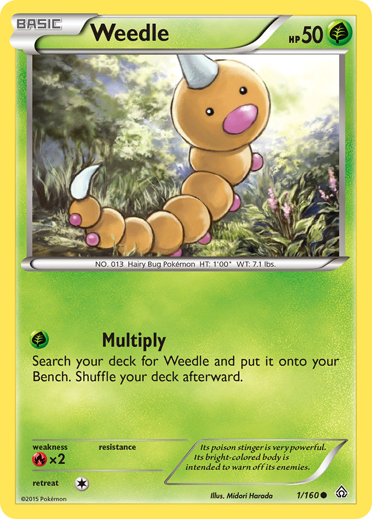 Weedle (1/160) [XY: Primal Clash] - The Mythic Store | 24h Order Processing
