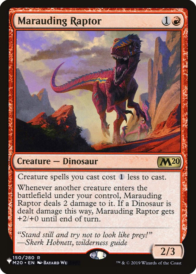 Marauding Raptor [The List] - The Mythic Store | 24h Order Processing