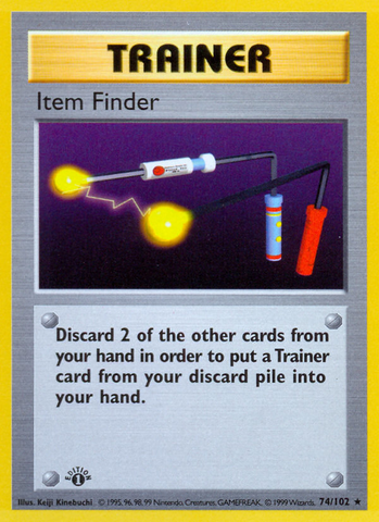 Item Finder (74/102) (Shadowless) [Base Set 1st Edition] - The Mythic Store | 24h Order Processing