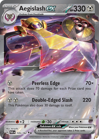 Aegislash ex (135/182) [Scarlet & Violet: Paradox Rift] - The Mythic Store | 24h Order Processing