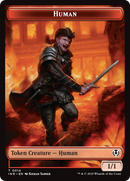 Elemental // Human (0014) Double-Sided Token [Innistrad Remastered Tokens] - The Mythic Store | 24h Order Processing