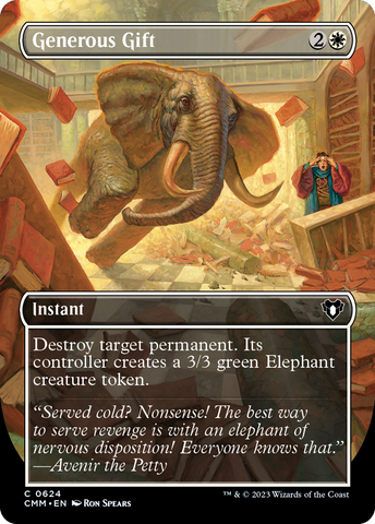Generous Gift (Borderless Alternate Art) [Commander Masters] - The Mythic Store | 24h Order Processing