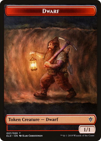 Dwarf Token [Throne of Eldraine Tokens] - The Mythic Store | 24h Order Processing
