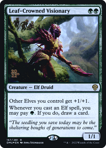 Leaf-Crowned Visionary [Dominaria United Prerelease Promos] - The Mythic Store | 24h Order Processing