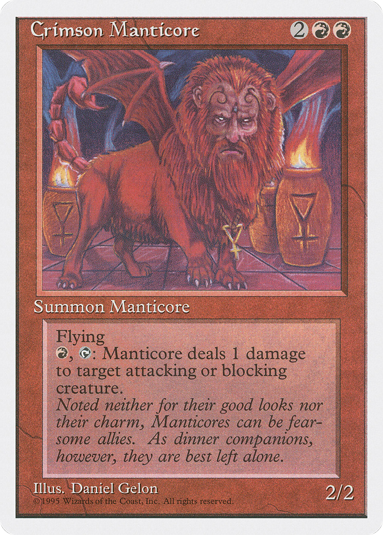 Crimson Manticore [Fourth Edition] - The Mythic Store | 24h Order Processing