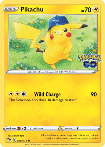 Pikachu (028/078) [Pokémon GO] - The Mythic Store | 24h Order Processing